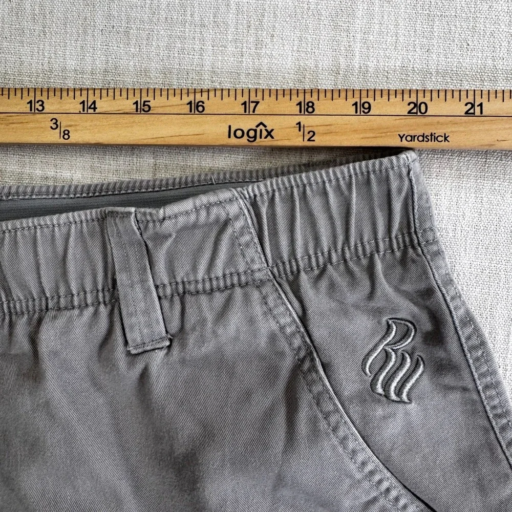 Rocawear‎ Classic Mens Gray Cotton Y2K Cargo Shorts Size 44 Elastic Waist